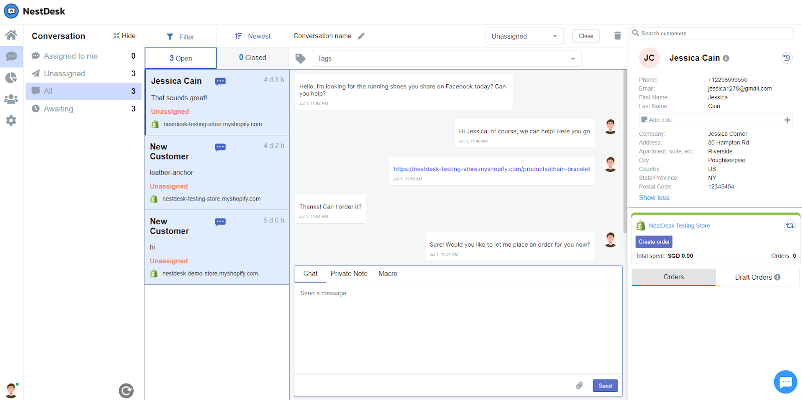 Use Facebook Messenger for customer service with NestDesk