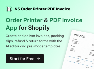 NS Order Printer PDF Invoice