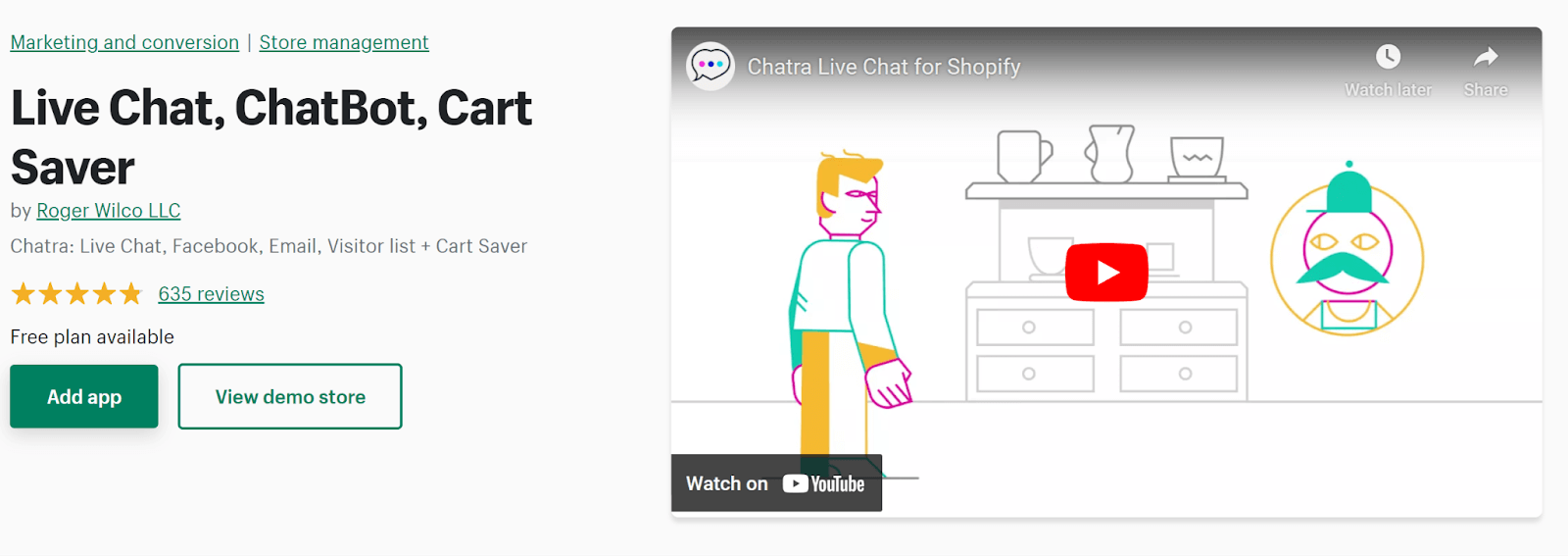 Live Chat, ChatBot, Cart Saver