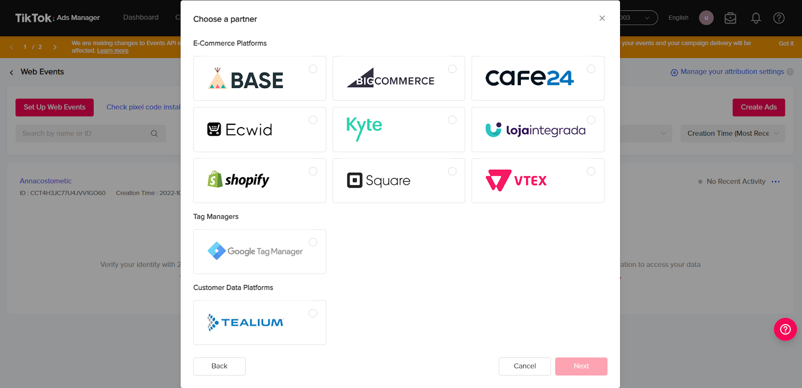 partner platforms