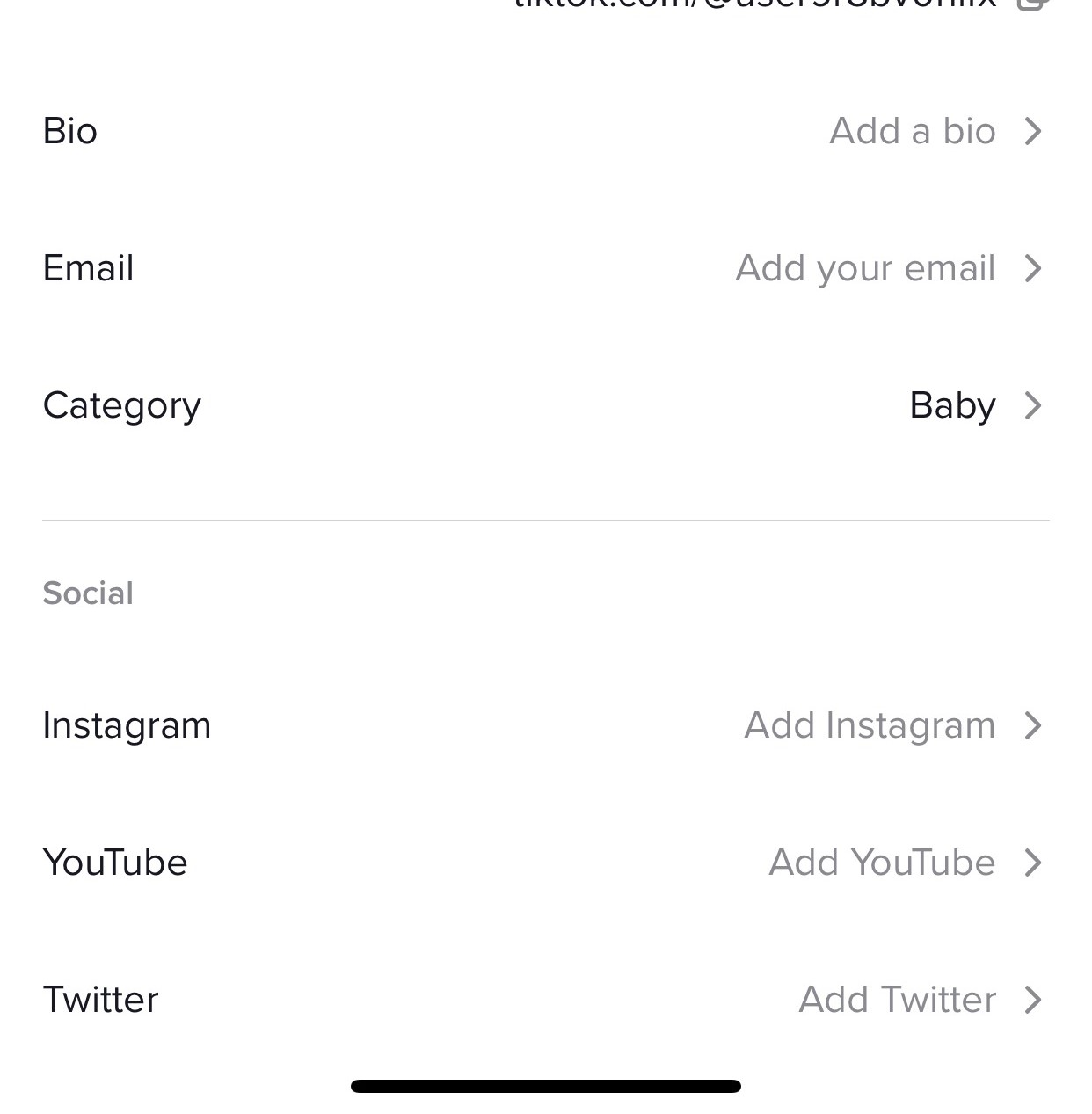 Add bio and your email address 