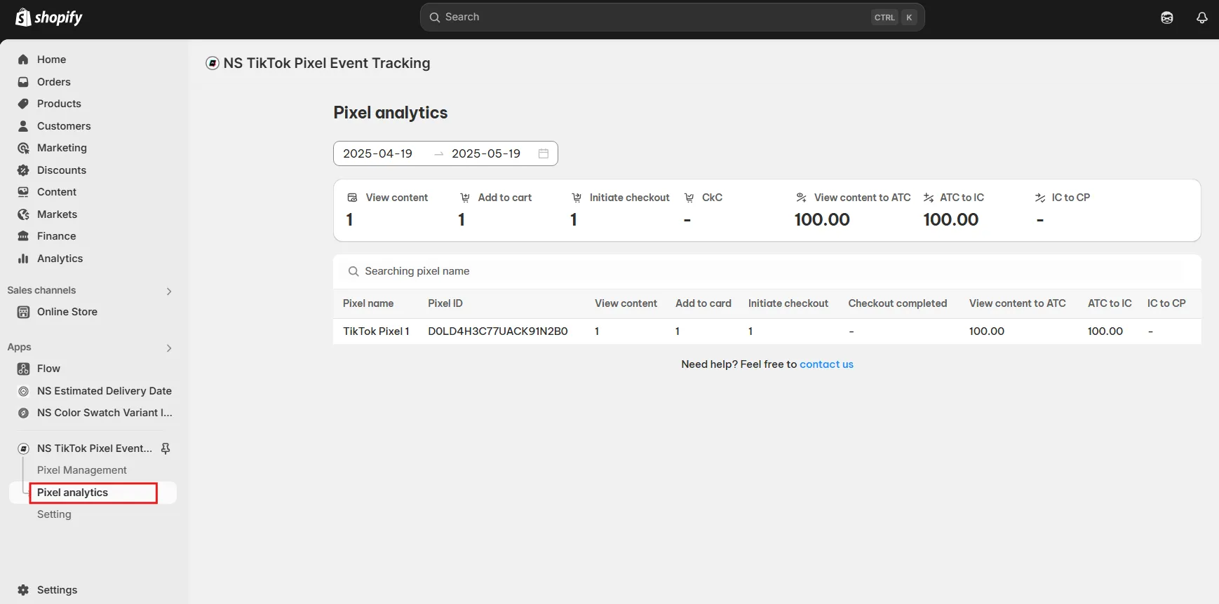 Track event analytics
