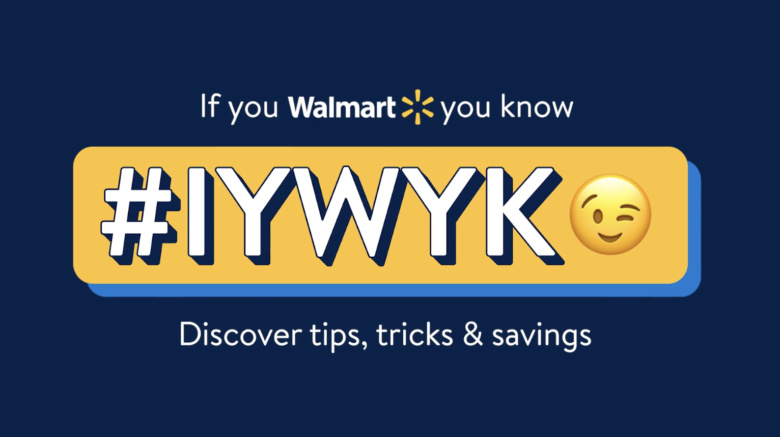 iywyk walmart branded hashtag challenge example 