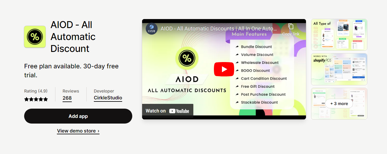 AIOD all automatic discount