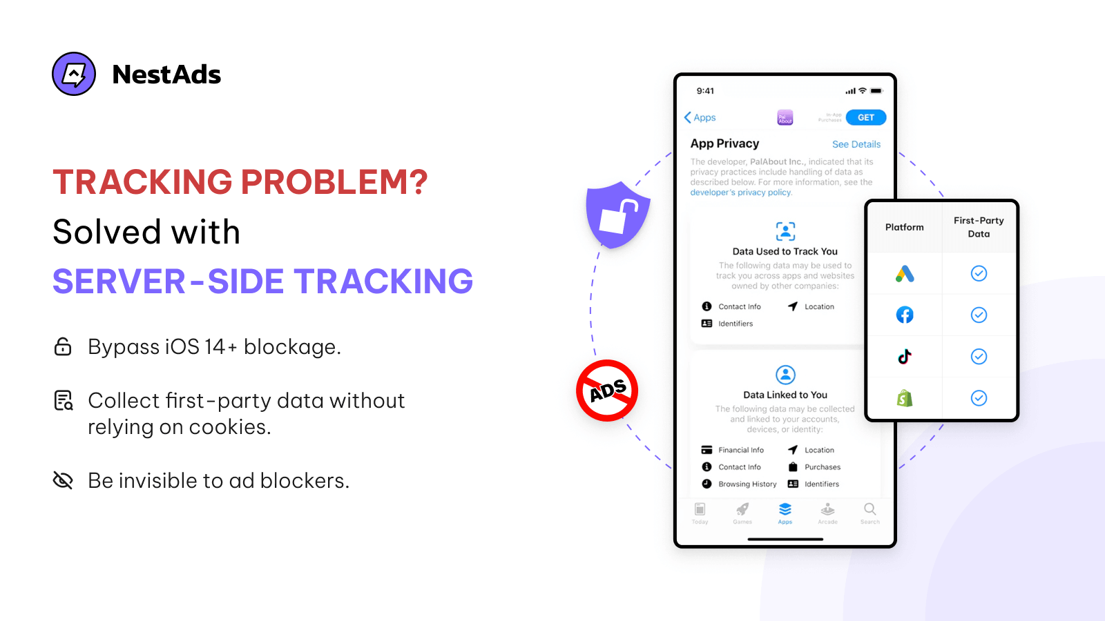 Server-side tracking NestAds