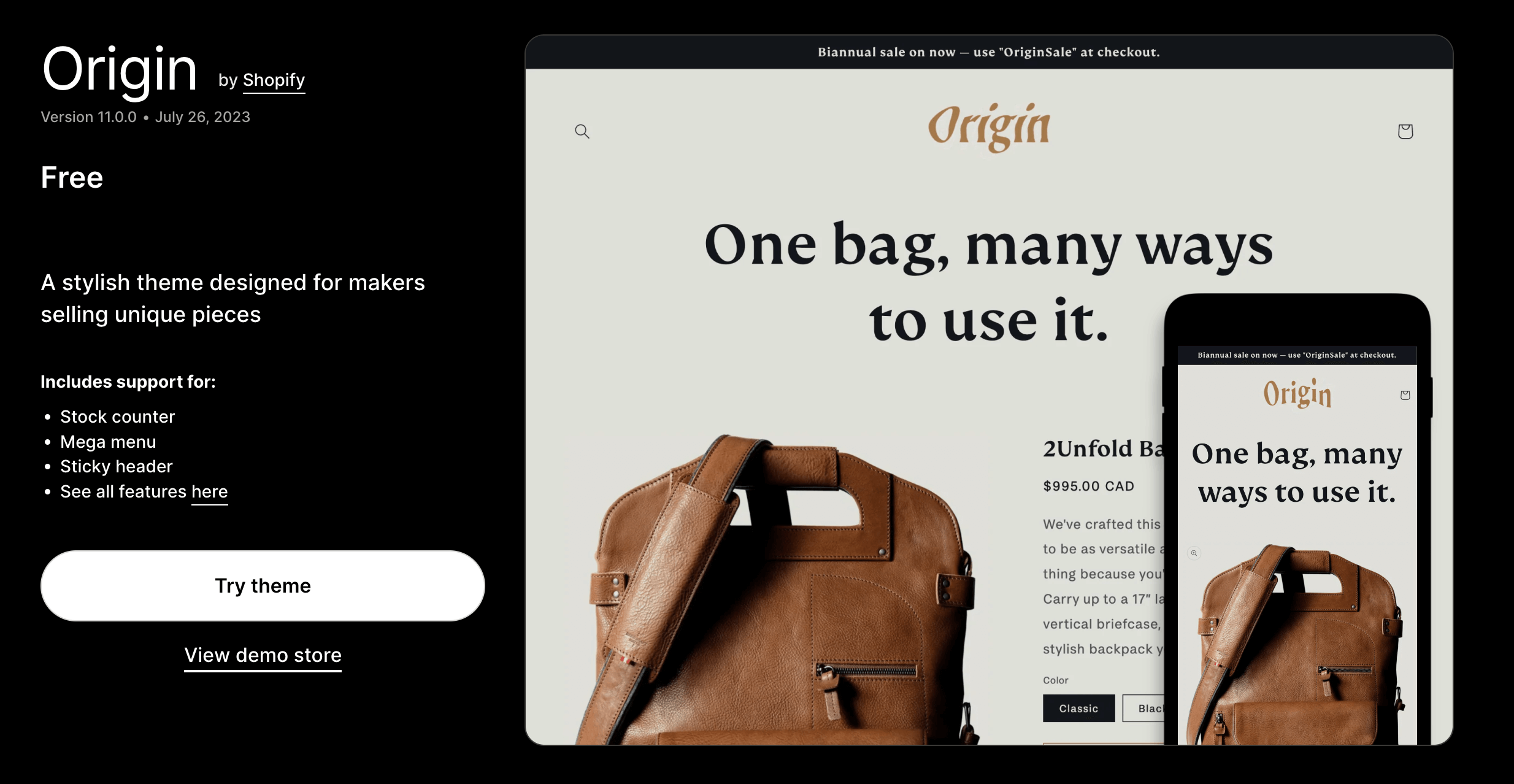 Shopify Theme_Origin