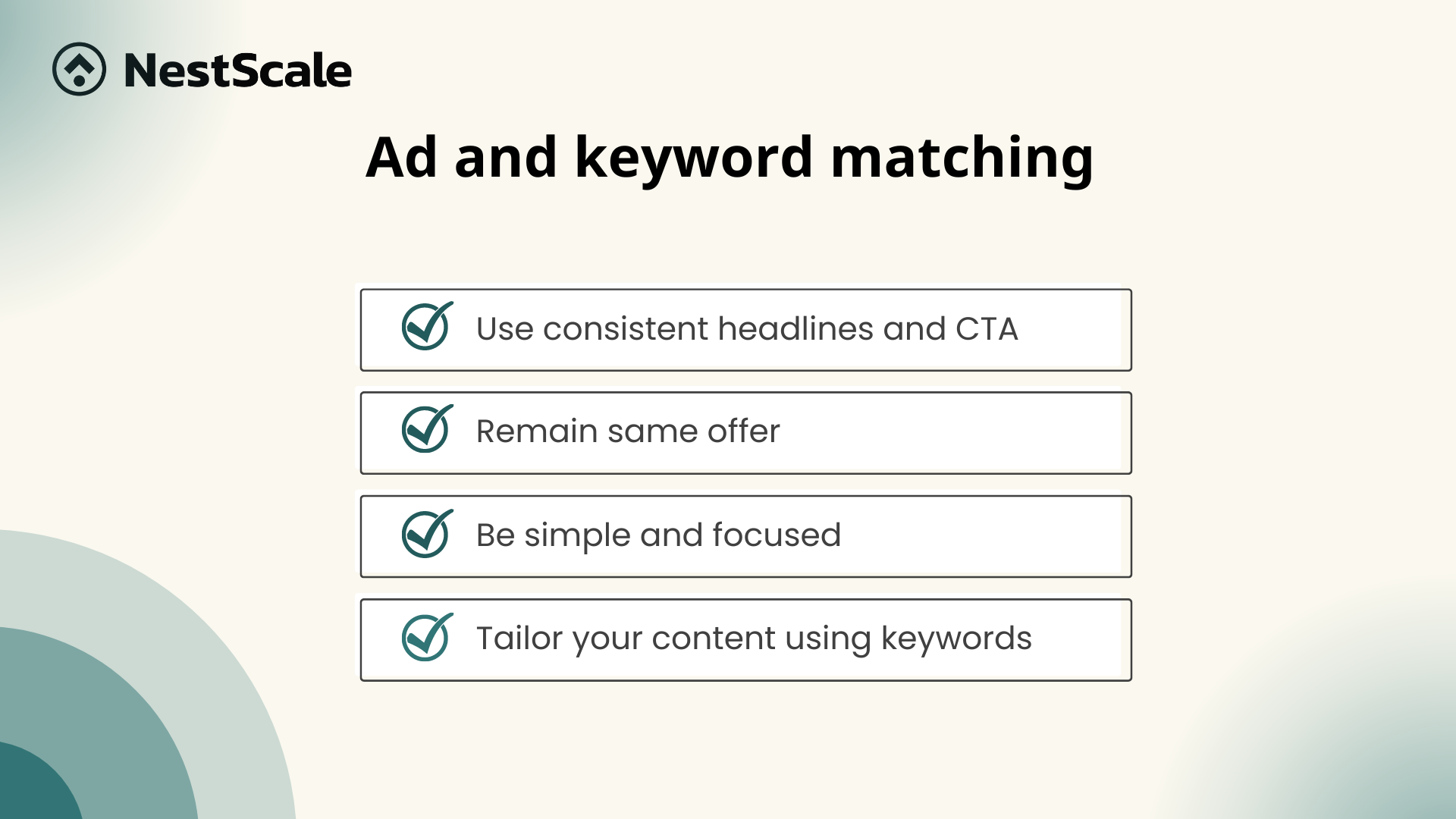 about ad and keyword matching