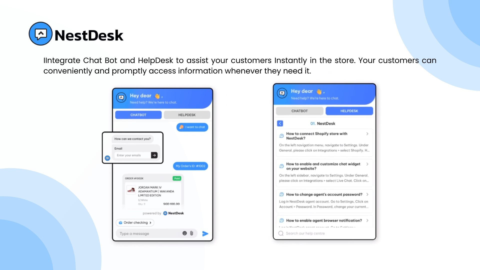 NestScale's AI chatbot