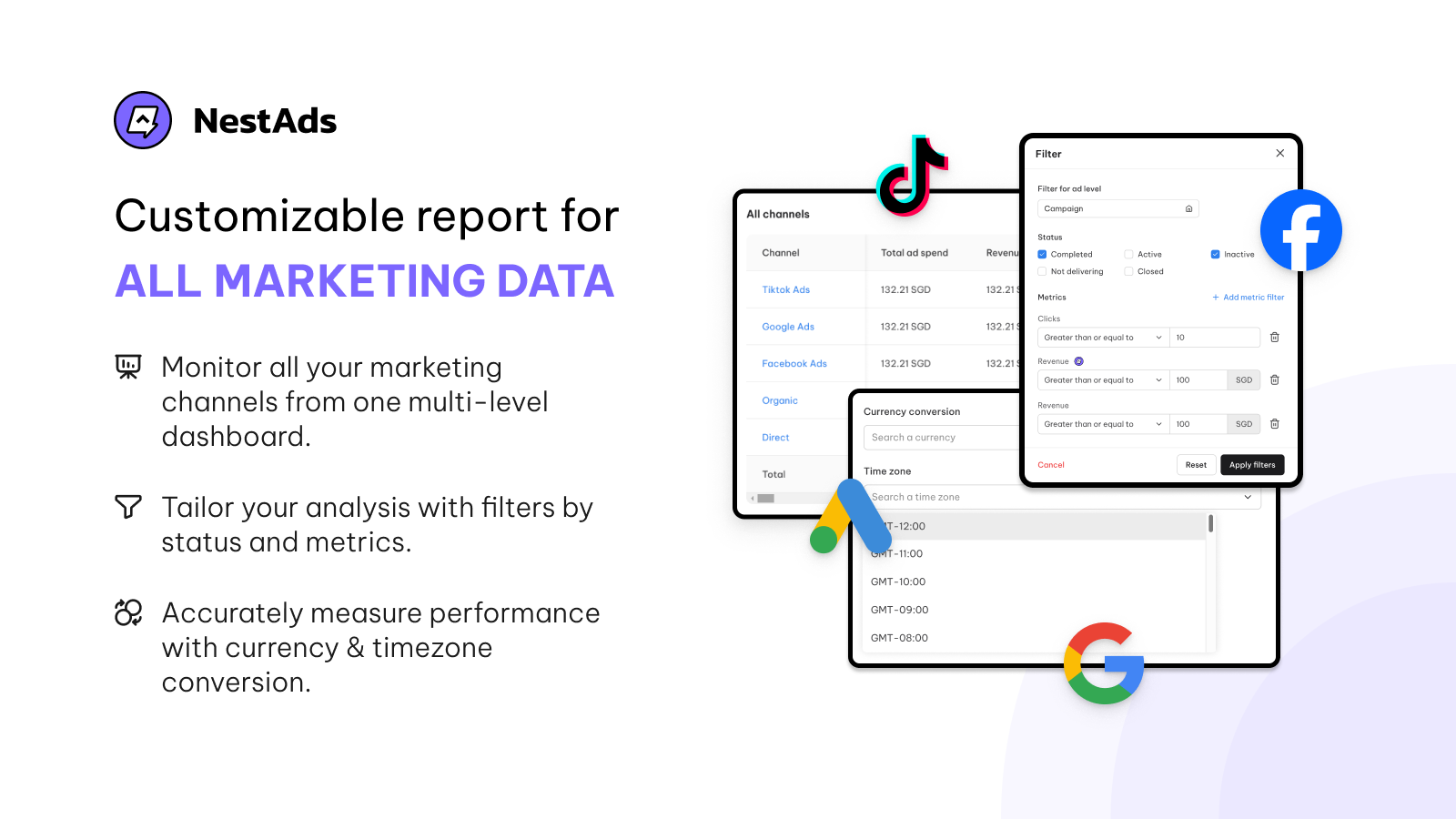 NestAds Marketing Attribution tracking tool