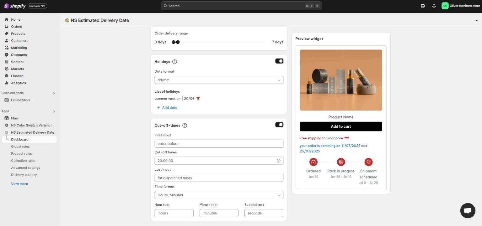 How to Enable Countdown Timers for Estimated Delivery in Shopify