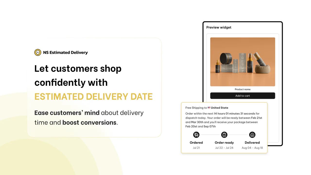 Shopify estimated delivery date apps for small businesses NS EDD