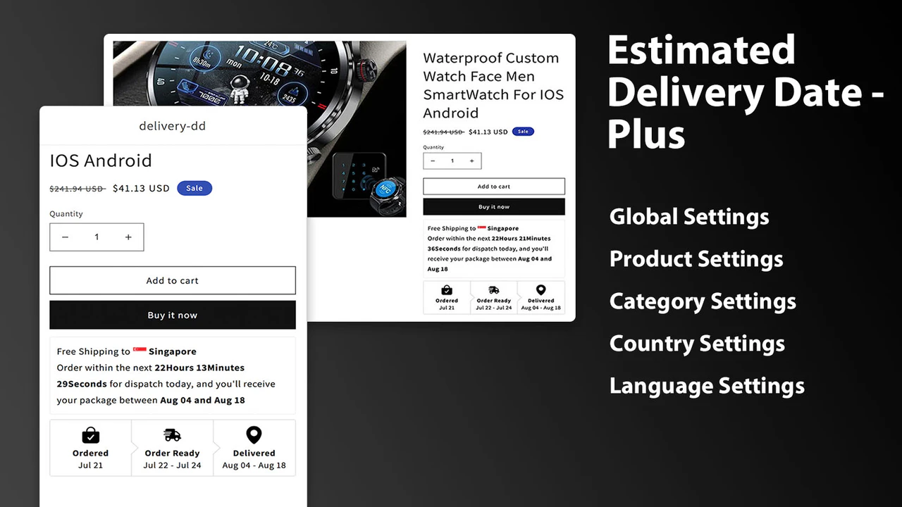 C‑EDD: Estimated Delivery Date Best Shopify Delivery Date Apps for Food and Florist Stores