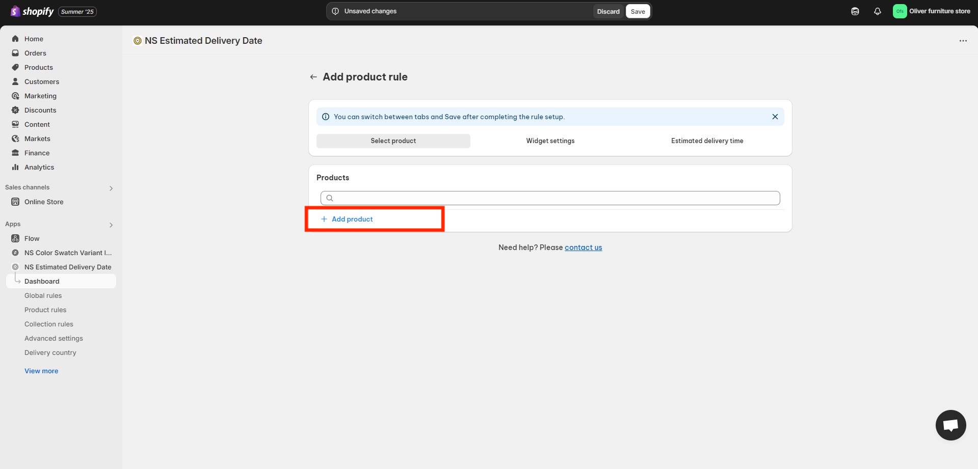 Display estimated delivery dates by product on Shopify