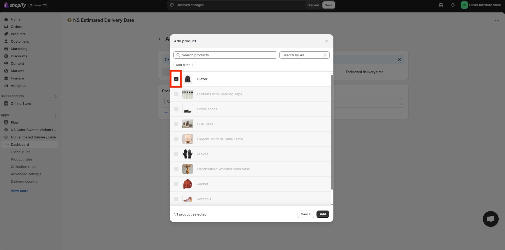 Display estimated delivery dates by product on Shopify