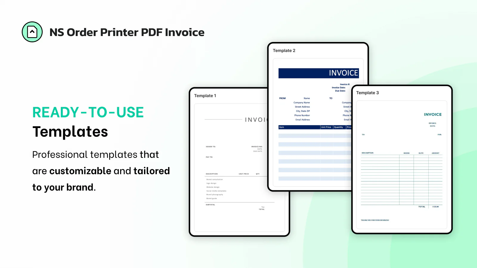 NS Order Printer PDF Invoice