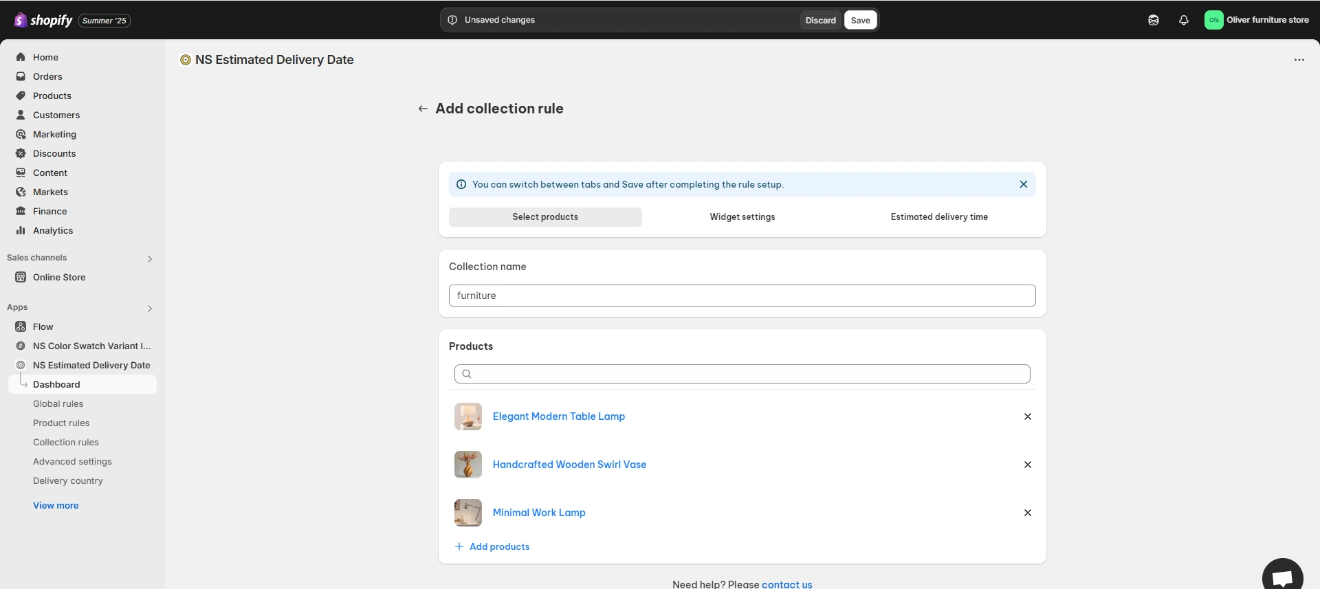 add collection name