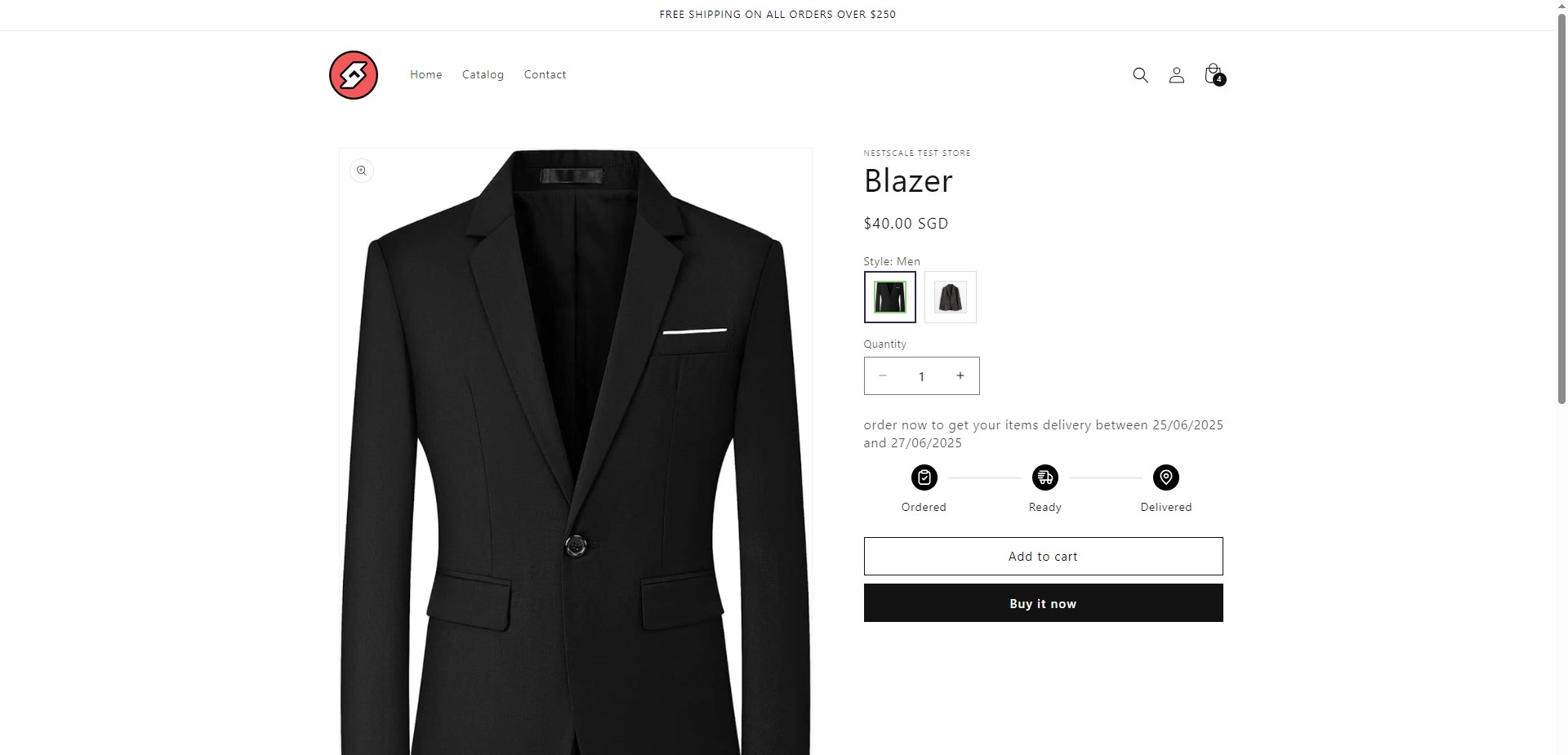 Display estimated delivery dates by product on Shopify