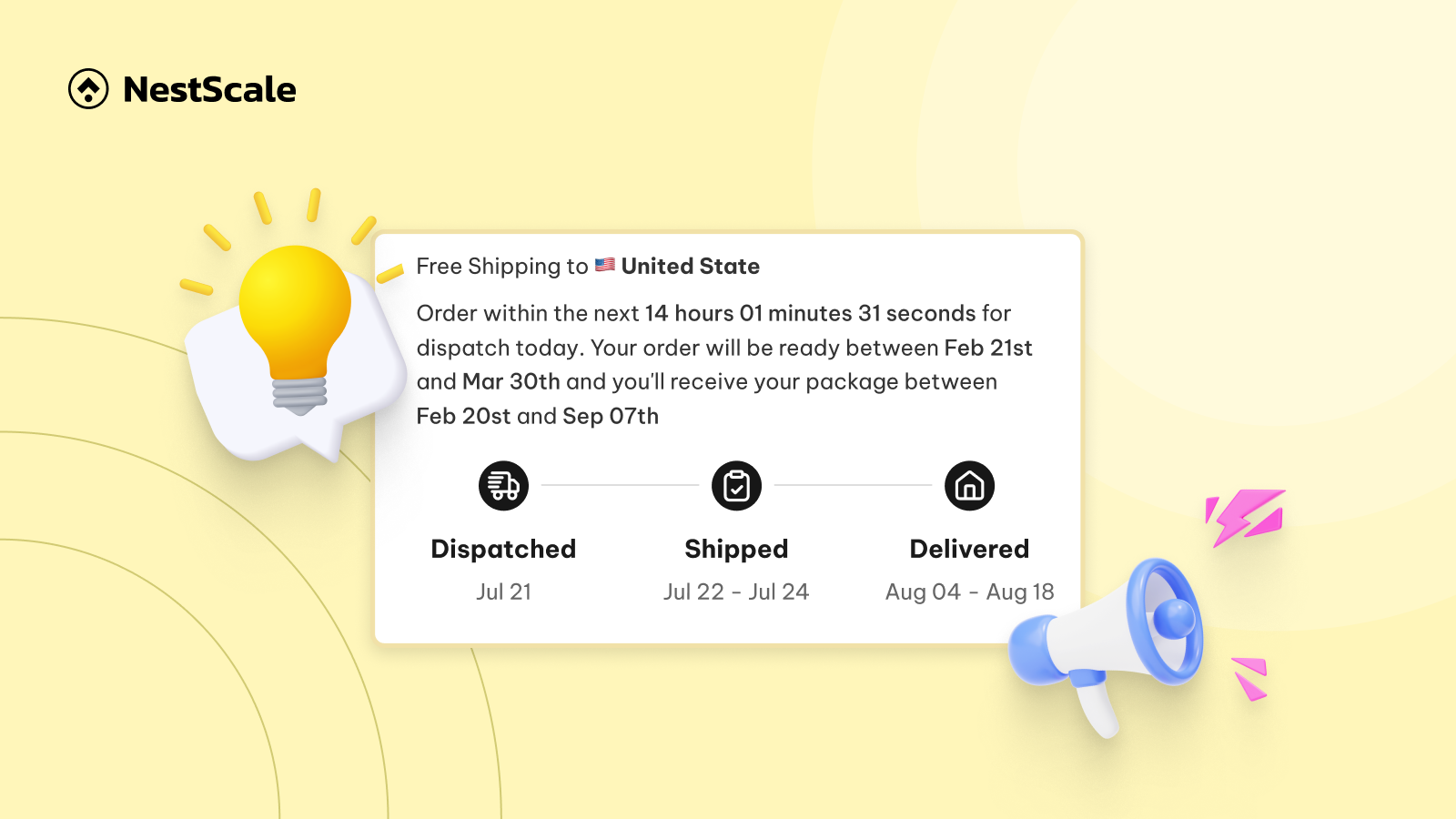 Display estimated delivery dates by product on Shopify