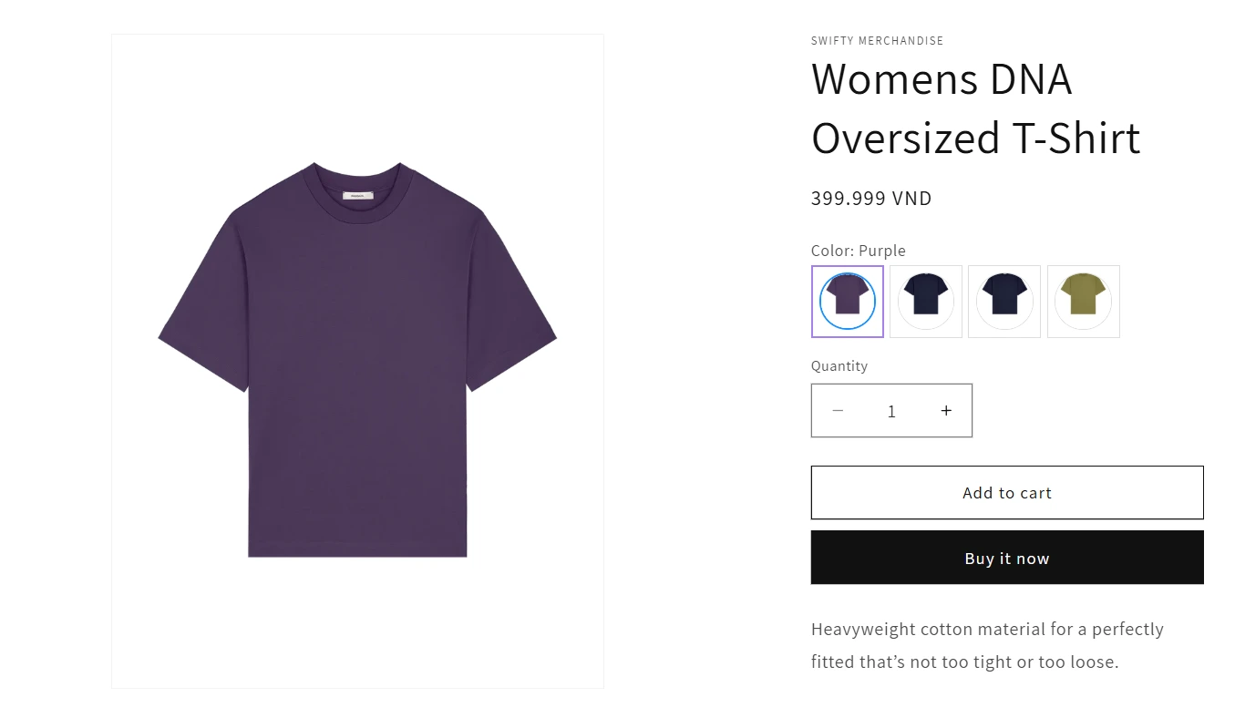 showing on product page Variant image hover effect in Shopify