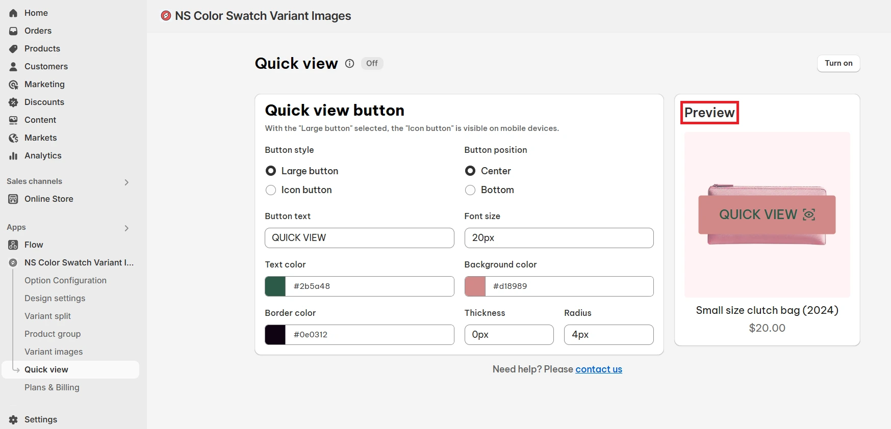 preview NS Color Swatch Variant Images