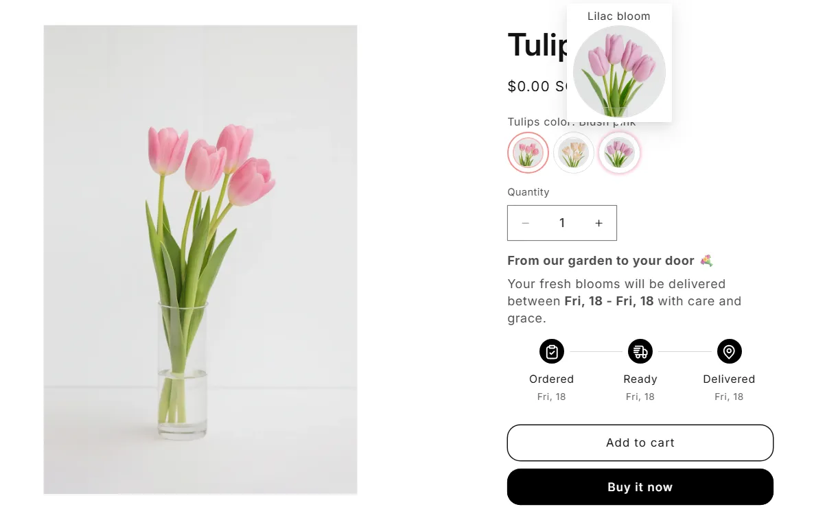 subtle design cues can make swatches feel more interactive