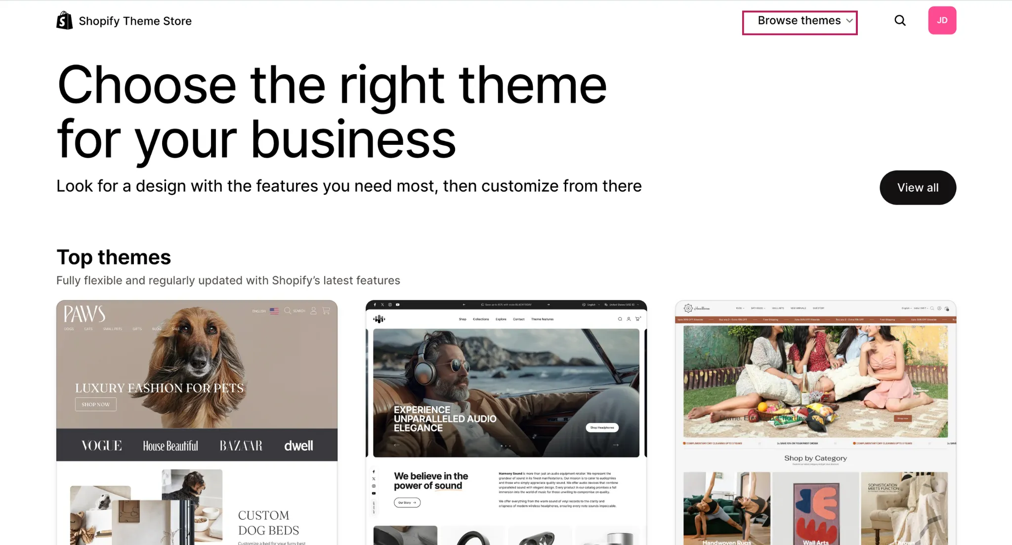 Browse Themes