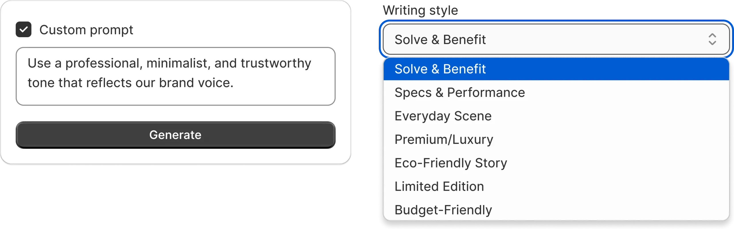 conversion-focused writing templates