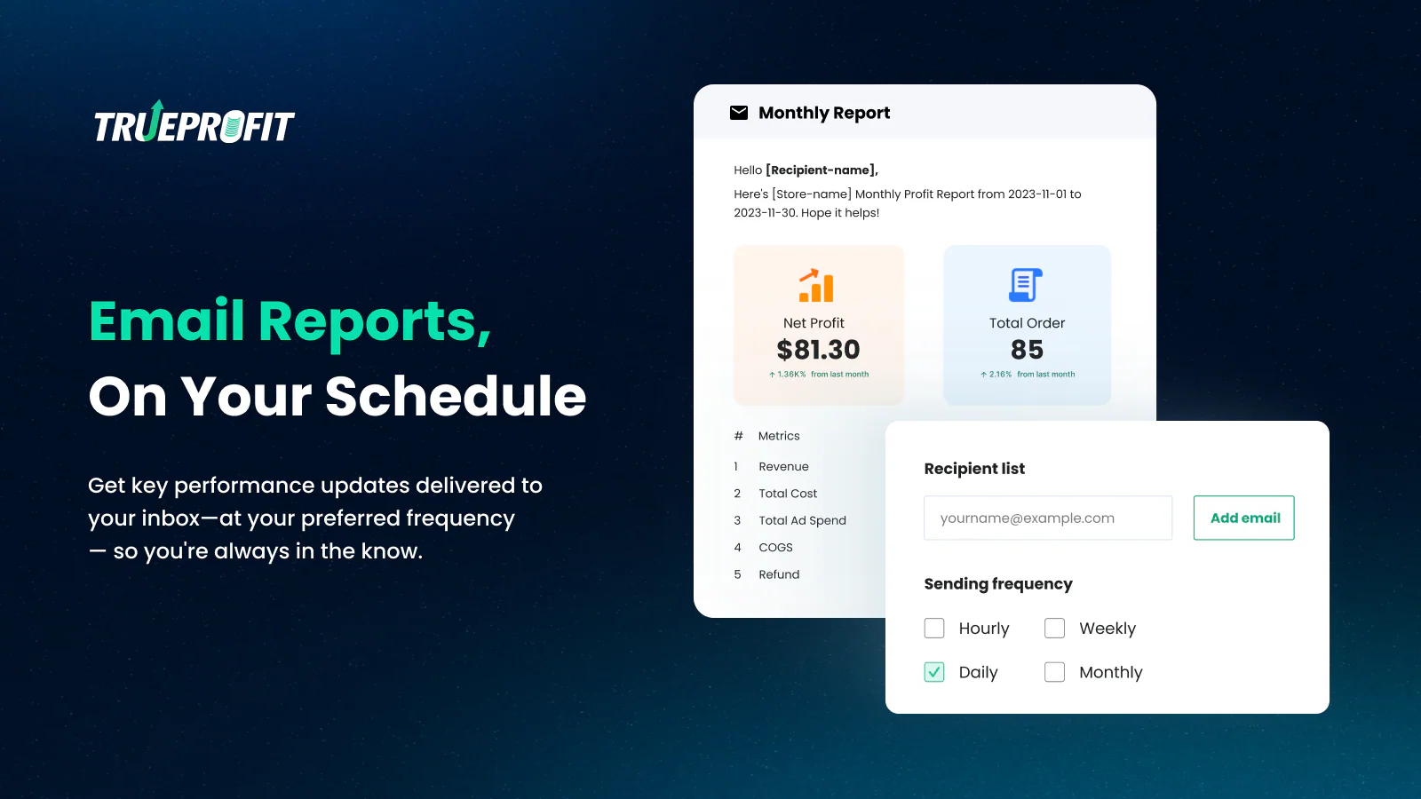 trueprofit shopify app