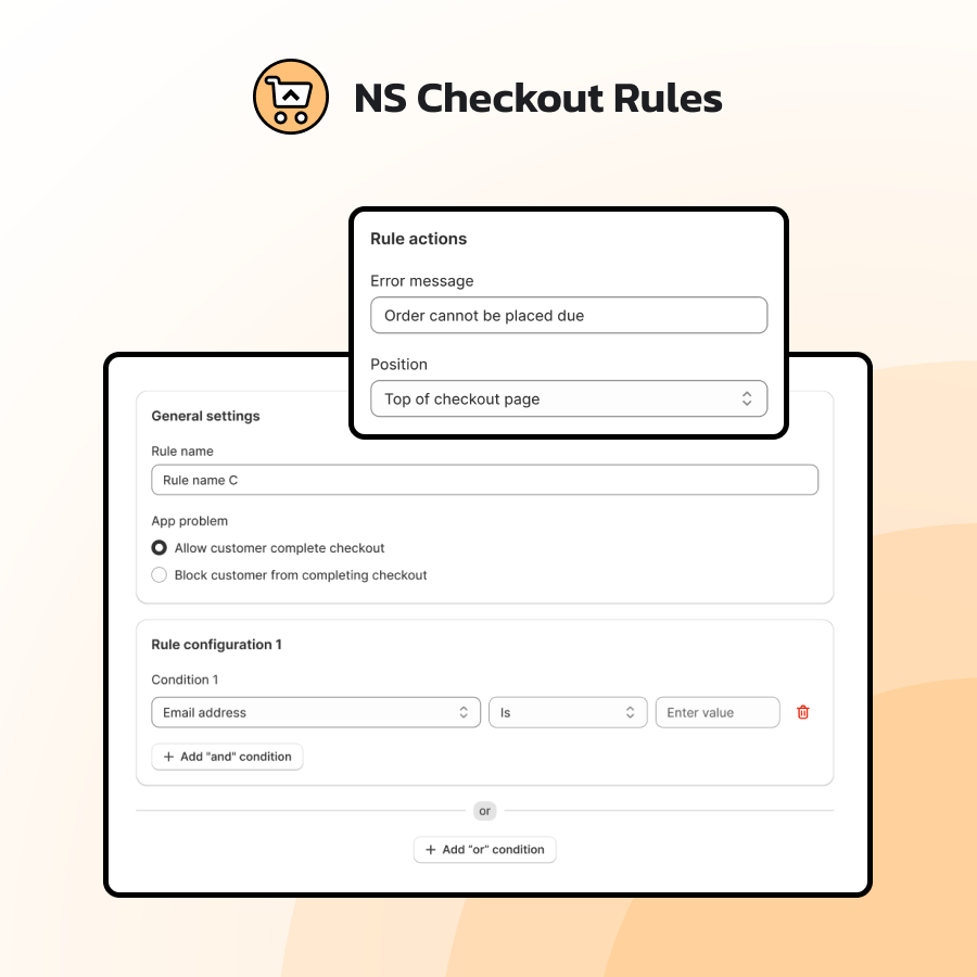 shopify order validation rule