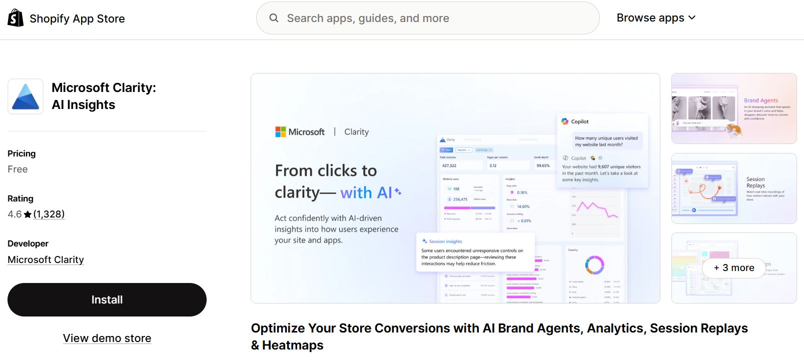 heatmap by Microsoft on Shopify
