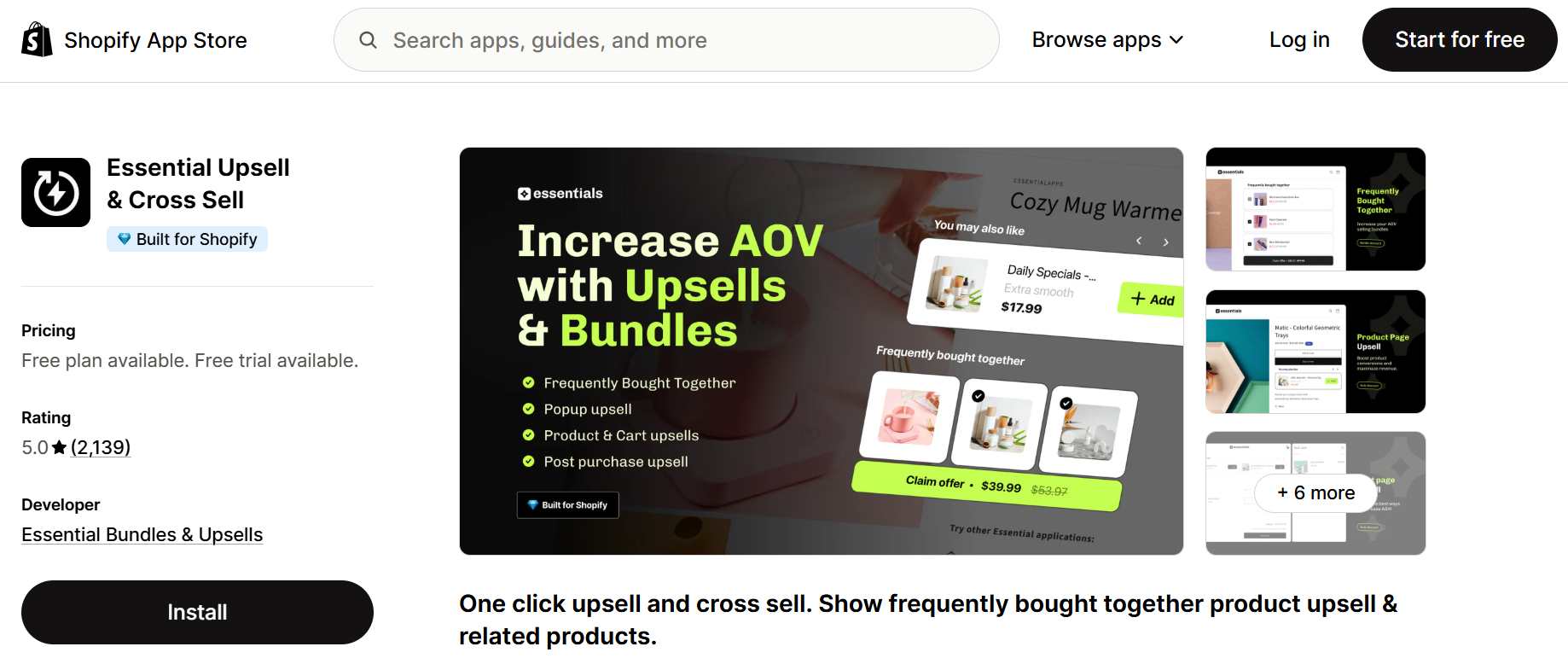shopify app for clothing store - upsell & product bundling