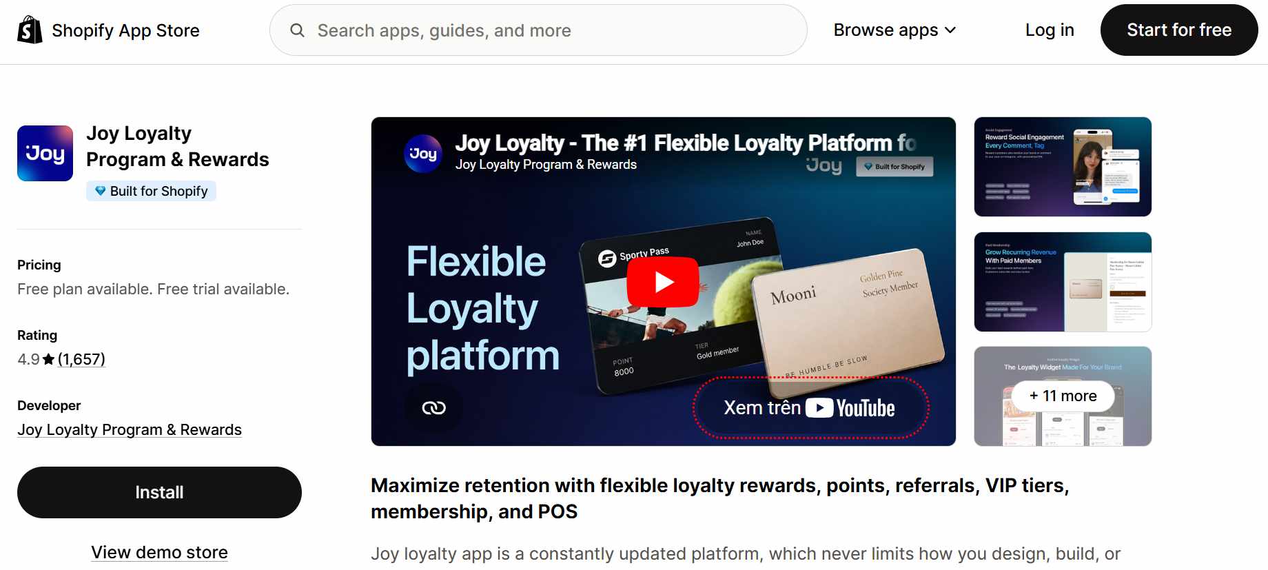 shopify app for loyalty and referral programs