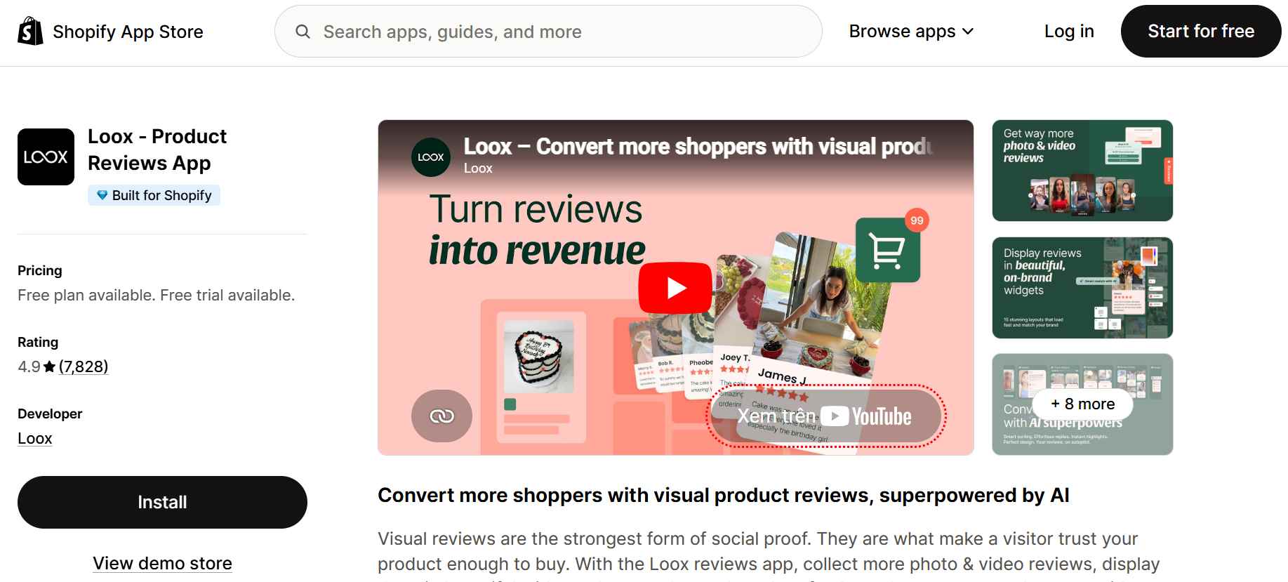 shopify app for visual product reviews