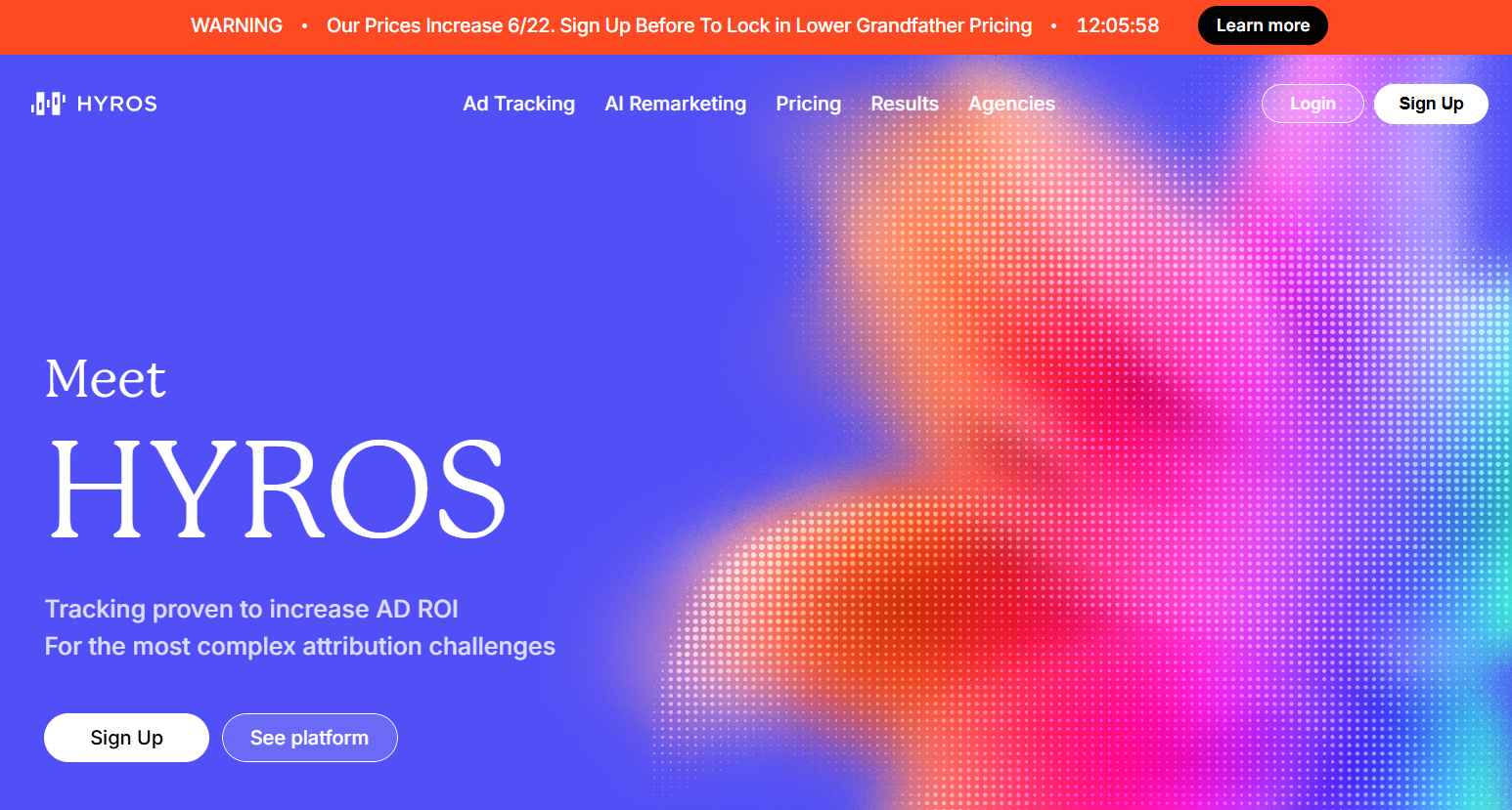 Hyros - cross platform ad performance tracker