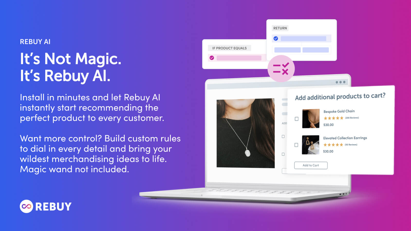 Rebuy Personalization Engine features