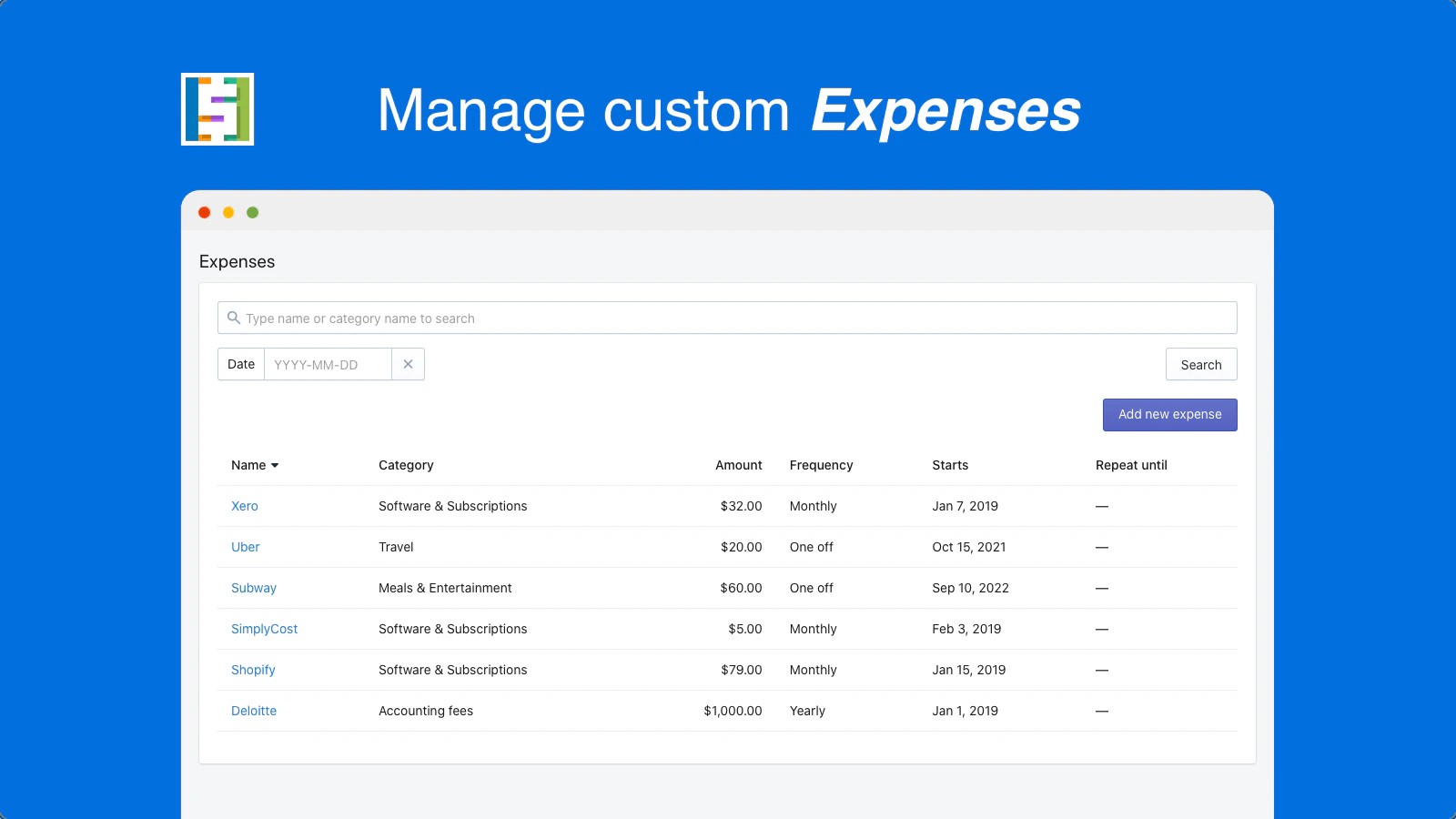 SimplyCost Shopify profit tracking app