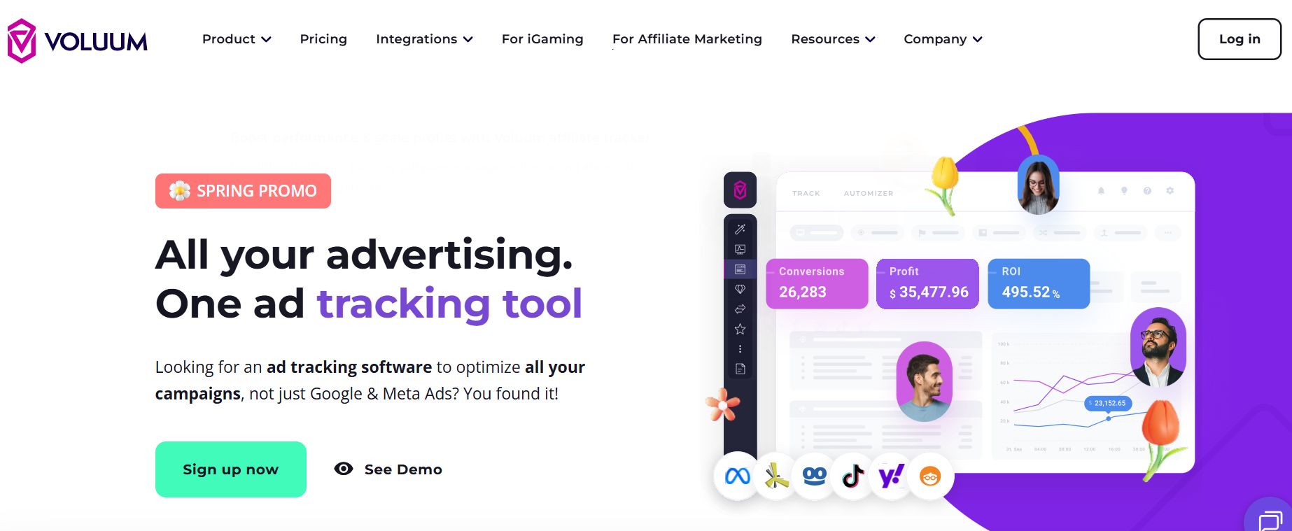 Voluum - cross platform ad performance tracker