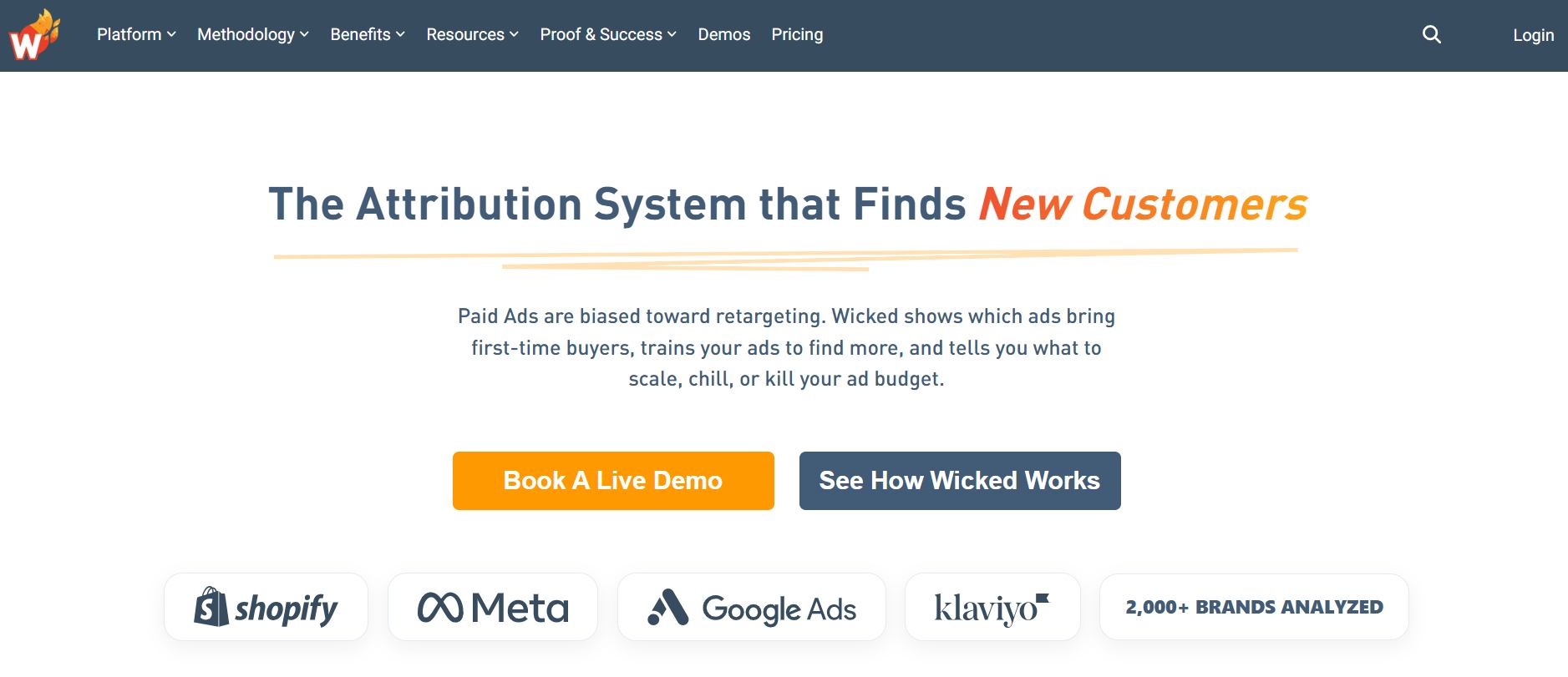 Wicked Reports - attribution tool for  subscription DTC model