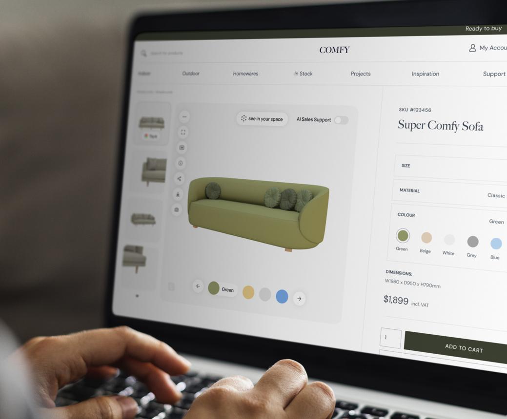 3d product visualization example