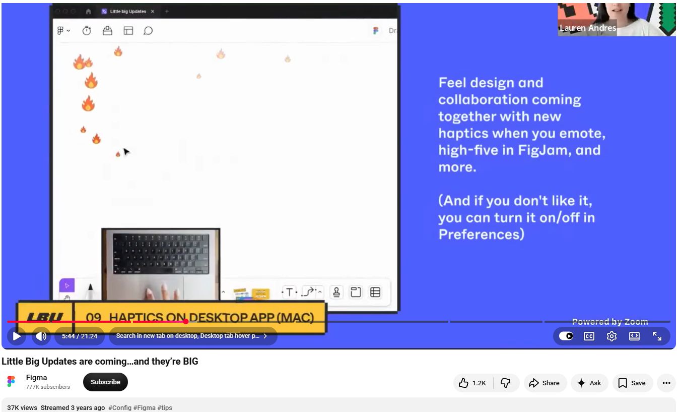 figma's livestreams on youtube