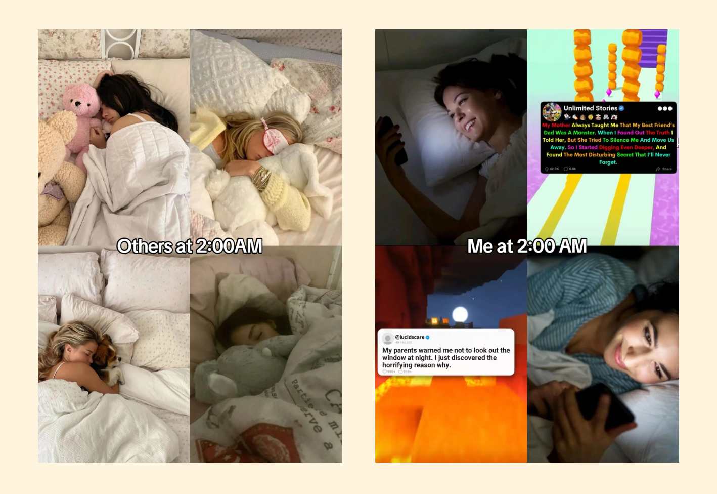 memes carousel example on tiktok