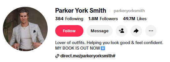 parkeryorksmith tiktok bio