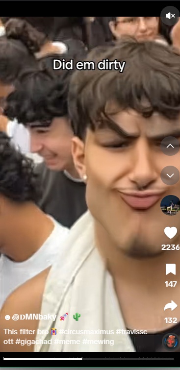 tiktok gigachad filter