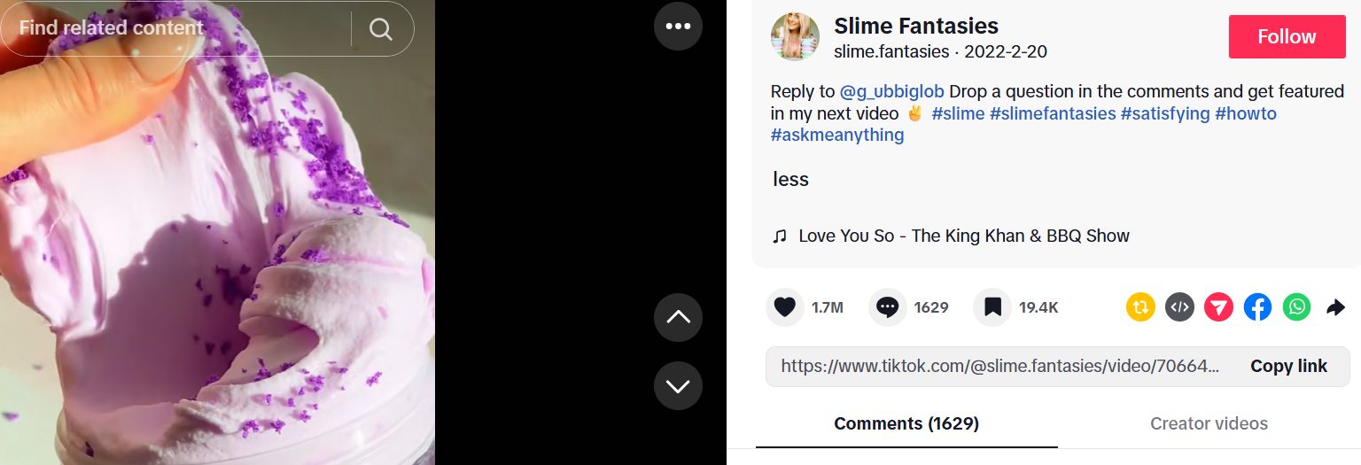 Clear CTAs in TikTok caption