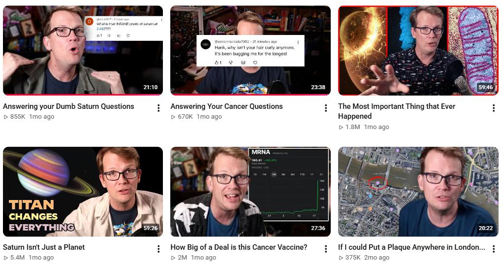 interesting titles on youtube